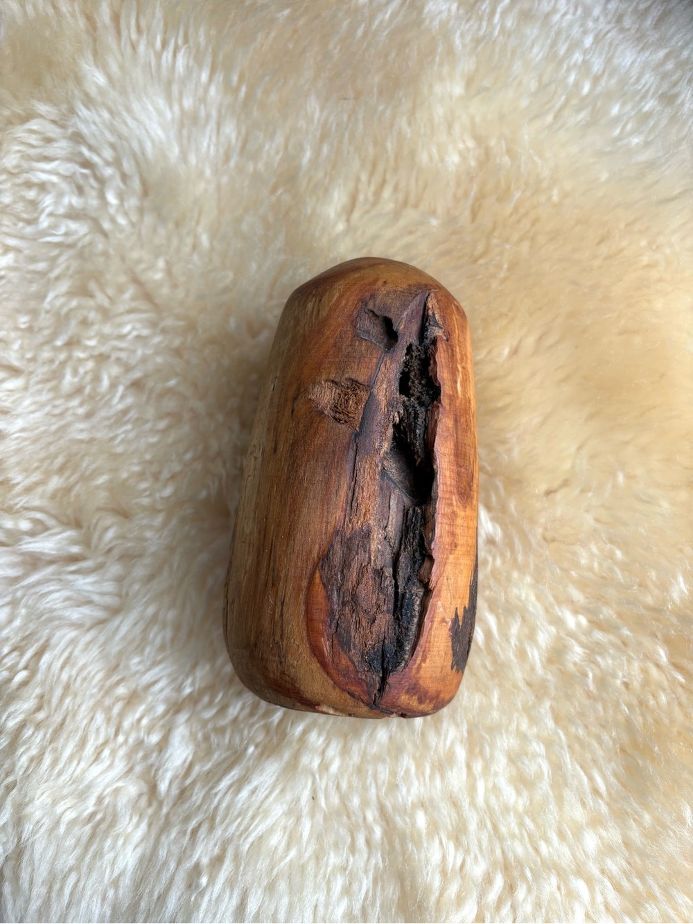 Vintage Wood Burl Bud Vase - Picture 4 of 6